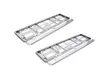 2 X Chrom Auto PKW LKW Kennzeichenhalter Produktbild-Vorschau 1