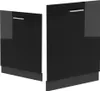 Two black kitchen cabinet front panels with integrated handles. Anteprima dell’immagine prodotto
