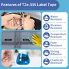 Phomemo 3x TZe-335 12mm Schwarz Schriftband kompatibel für Produktbild-Vorschau 4