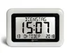 A digital clock displaying the time, date, and day of the week. Voir les images du produit