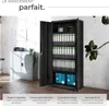 Armoire métallique 5 niveaux - noir, 90 cm Voir les images du produit 3