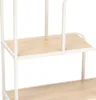 Curvy Konsole 2 Regale helles Holz Produktbild-Vorschau 3