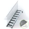 Stahltreppe 8 Stufen bis Höhe 160 cm, Laufbreite : 60 cm Produktbild-Vorschau 2