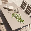 Ensemble table de jardin et 8 chaises en métal taupe - Voir les images du produit 3