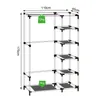 dibea Armoire à vêtements en tissu, armoire pliante stable Voir les images du produit 7