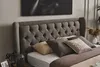 Modernes Schlafzimmer Set Designer Bett 2x Nachttische Produktbild-Vorschau 3