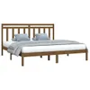 vidaXL Letto in legno massiccio marrone miele 200x200 cm Anteprima dell’immagine prodotto 3