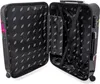 An open suitcase with a black interior lining featuring a repeating white diamond pattern. Náhled obrázku produktu