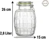 Großes Einmachglas 2,8L mit Bügelverschluss – Hermetisches Produktbild-Vorschau 4