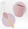 Dětský silikonový jídelní set MoMi AMI růžový Náhled obrázku produktu 18