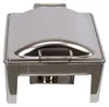 Edelstahl Luxus Speisenwärmer 2/3 Warmhaltebehälter Chafing Produktbild-Vorschau 4