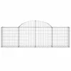 vidaXL Gabionen mit Hochbogen 20 Stk. 200x30x60/80 cm Produktbild-Vorschau 4