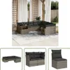 The Living Store 10-tlg. Garten-Sofagarnitur mit Kissen Produktbild-Vorschau 1