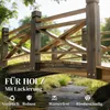 Outsunny Holzbrücke mit Geländer Gartenbrücke aus Produktbild-Vorschau 4
