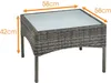 Polyrattan Beistelltisch Loungetisch Gartentisch Produktbild-Vorschau 2
