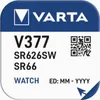 Varta V 377 1,55 V 27 mAh Uhrenzelle silber Produktbild-Vorschau 5
