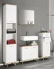 Landos Hochschrank Bad weiß, Eiche Nachbildung. Produktbild-Vorschau 2