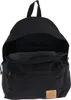 A black backpack with its main compartment open. Produktbild-Vorschau