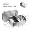 Wolketon 800ml Brotdose Metall Brotdose Thermobehälter Produktbild-Vorschau 2