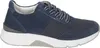 A side view of a blue sneaker with a white sole. Produktbild-Vorschau