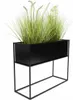 HowHomely | Blumenständer - 50 cm - Schwarz - Stehender Produktbild-Vorschau 1