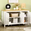 HOMCOM Buffet meuble de rangement avec 3 portes 2 étagères Voir les images du produit 3