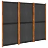 vidaXL 3-tlg. Raumteiler Schwarz 210x180 cm Produktbild-Vorschau 9