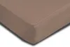 Spannbettlaken Spannbetttuch taupe 120x200 - 130x200 cm Produktbild-Vorschau 3