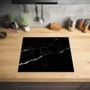 KitchenYeah© Herdabdeckplatte Marmoroptik - Schwarz - Luxus Produktbild-Vorschau 2