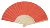 414, 1 Stk. Hand- Deko-Fächer Hochzeitsfächer Papier orange Produktbild-Vorschau 1