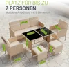 Juskys Polyrattan Gartenmöbel Sitzgruppe Turin Set 6 teilig Produktbild-Vorschau 4