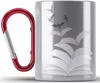 Trendation - Leseratte Geschenk Edelstahl Tasse Karabiner Produktbild-Vorschau 1