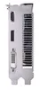 The back panel of a graphics card with various ports and ventilation. Produktbild-Vorschau