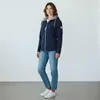 Dry Fashion Damen Fleecejacke Norden - Kapuzenjacke Navy, Produktbild-Vorschau 2