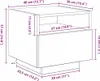 vidaXL Nachttisch Artisan-Eiche 40 x 39 x 37 cm Produktbild-Vorschau 8