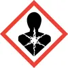 A hazard symbol indicating health hazards. Produktbild-Vorschau
