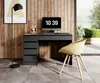 Furniture24 Schreibtisch Ada mit 5 Schubladen Schminktisch Produktbild-Vorschau 3