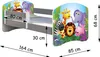 ACMA Jugendbett Kinderbett Junior-Bett Komplett-Set mit Produktbild-Vorschau 3