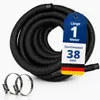 HAF Hochwertiger Pool Schwimmbadschlauch 38mm Schwarz 1 Produktbild-Vorschau 1