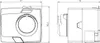 Technical drawings of a product with dimensions indicated. Anteprima dell’immagine prodotto