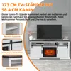 Parrot Uncle TV-Schrank mit Kamin 173cm, Weiß Modern, MDF & Produktbild-Vorschau 2