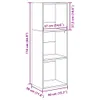 vidaXL Regał dąb sonoma 40x30x114 cm materiał Podgląd zdjęcia produktu 8