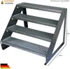 Scala a 4 gradini in acciaio grigliato, indipendente, Anteprima dell’immagine prodotto 1