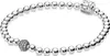 A silver Pandora bracelet with a charm featuring small stones and a clasp with the Pandora logo. Náhľad obrázku produktu