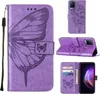VIVO V21 5G Case, Farfalla Rilievo Flip Custodia in pelle Anteprima dell’immagine prodotto 1