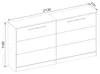 VCM Schrankbett  H. 114 x B. 213 x T. 43 cm, Wandklappbett Produktbild-Vorschau 7
