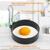 Edelstahl Ei Ring 4er Spiegeleiform für Bratpfanne Ei Ringe Produktbild-Vorschau 4