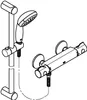 A line drawing of a shower fixture and showerhead. Podgląd zdjęcia produktu