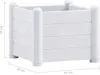 Möbel Garten-Hochbeet PP Weiß 43x43x35 cm - Beete 313971 Produktbild-Vorschau 5