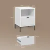 Nachttisch Livinity Aterno Weiß 2er Set, Model 58900 Produktbild-Vorschau 3